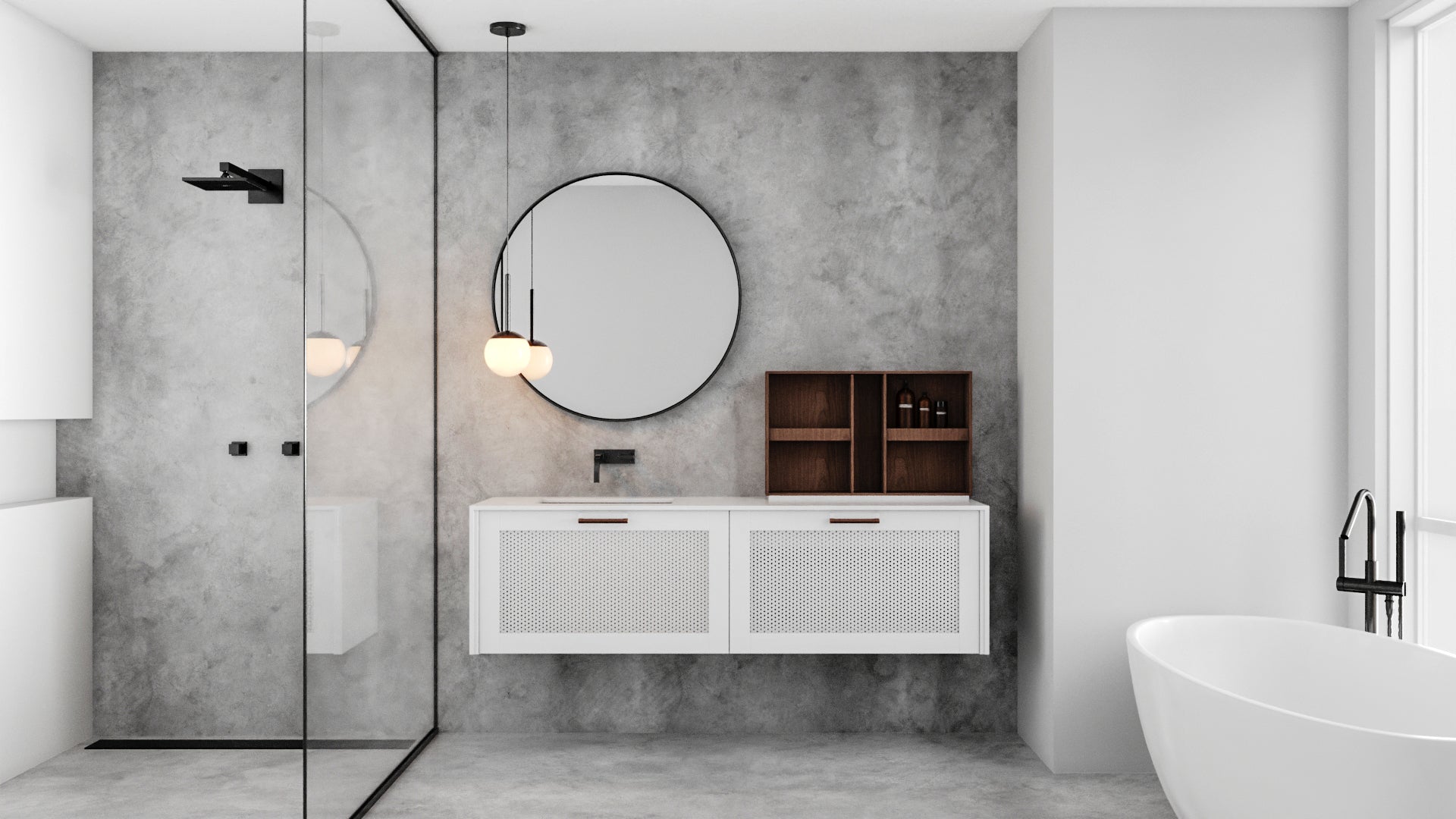 Móvel de Banho Frame Marcato — versão com palha natural na moldura