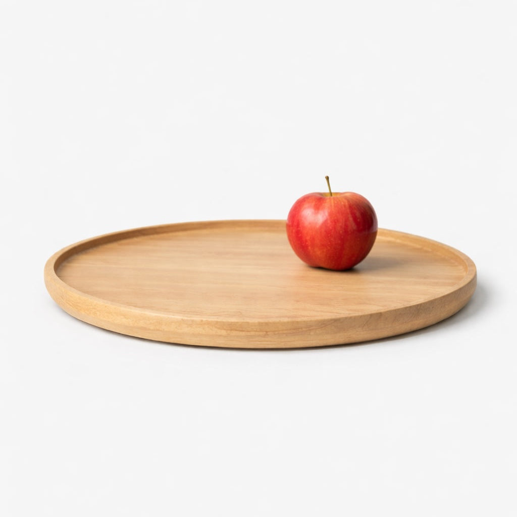 Bandeja Luna 45cm Marcato — acabamento Carvalho Americano vista superior