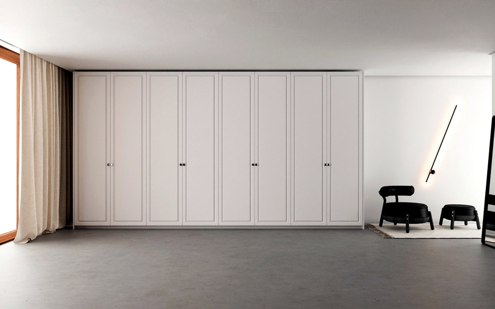 Dormitório Bellagio Marcato — vista alternativa em ambiente decorado com molduras clássicas