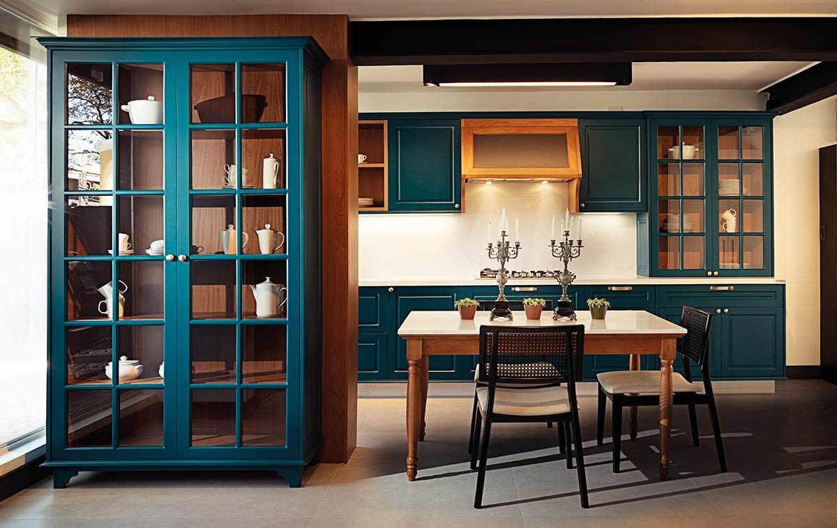 Cozinha Bellagio Marcato — detalhe construtivo do puxador externo aplicado