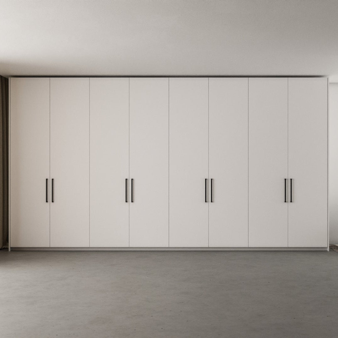 Dormitório Liscio Marcato — versão cava integrada minimalista