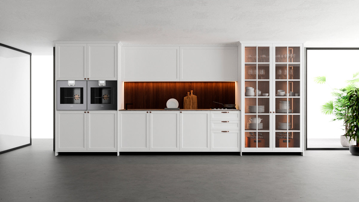 Cozinha Bellagio Marcato — versão sem almofada em pintura microtextura