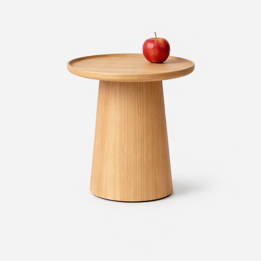 Mesa Lateral Luna 30x45cm Marcato — acabamento ebanizado em sala de estar